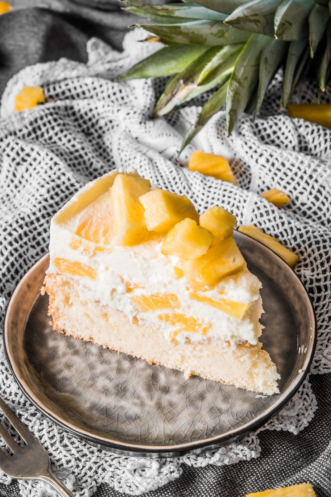 Einfache Ananas Torte