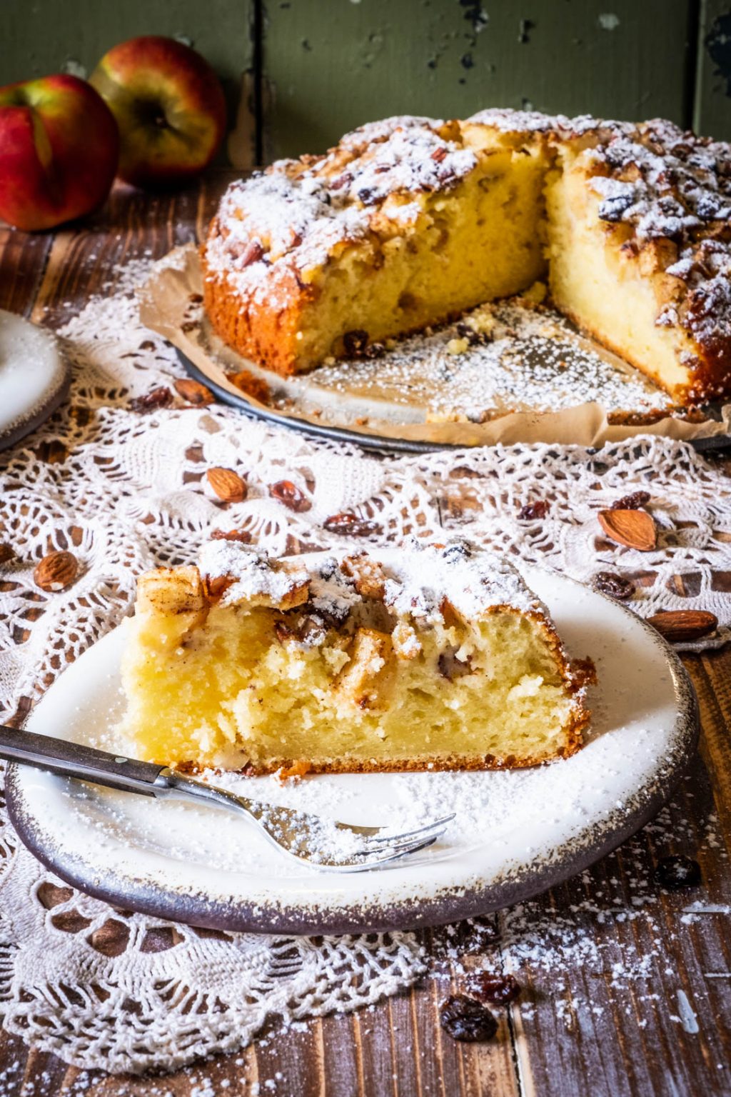 Schneller Bratapfel Joghurt Kuchen